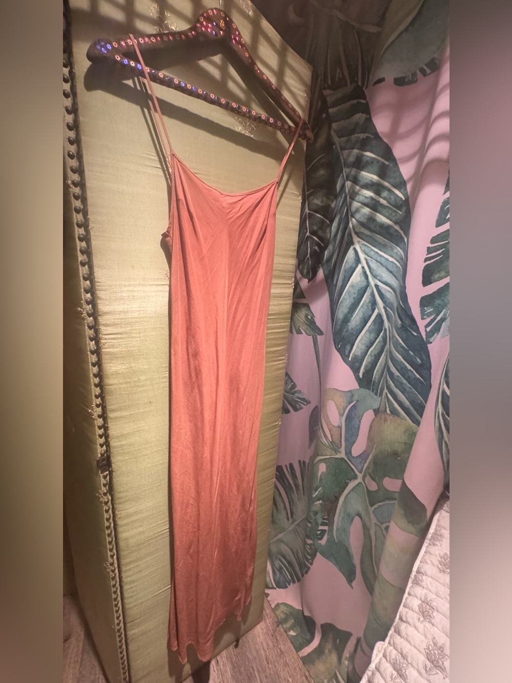 Women’s Maxi Slip Dress in Dusty Rose